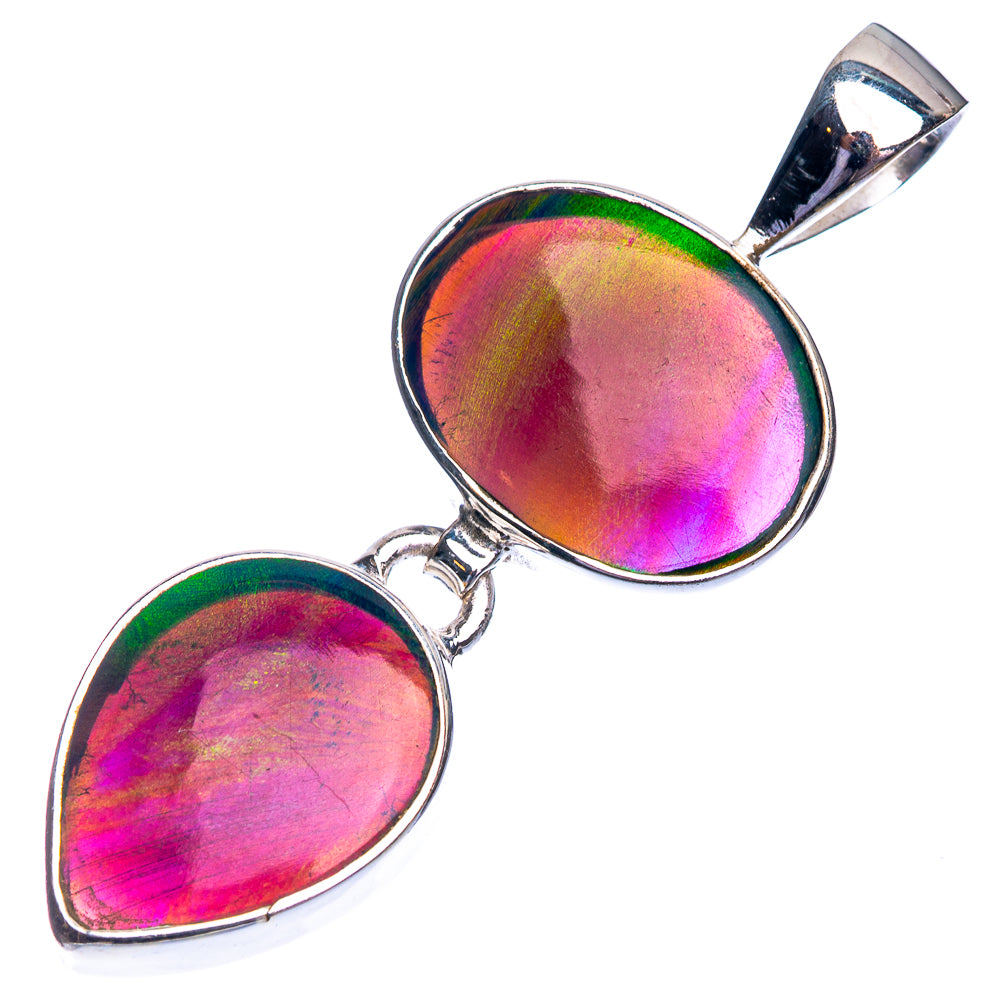 Aura Opal Pendant 1 3/4" (925 Sterling Silver) P39107