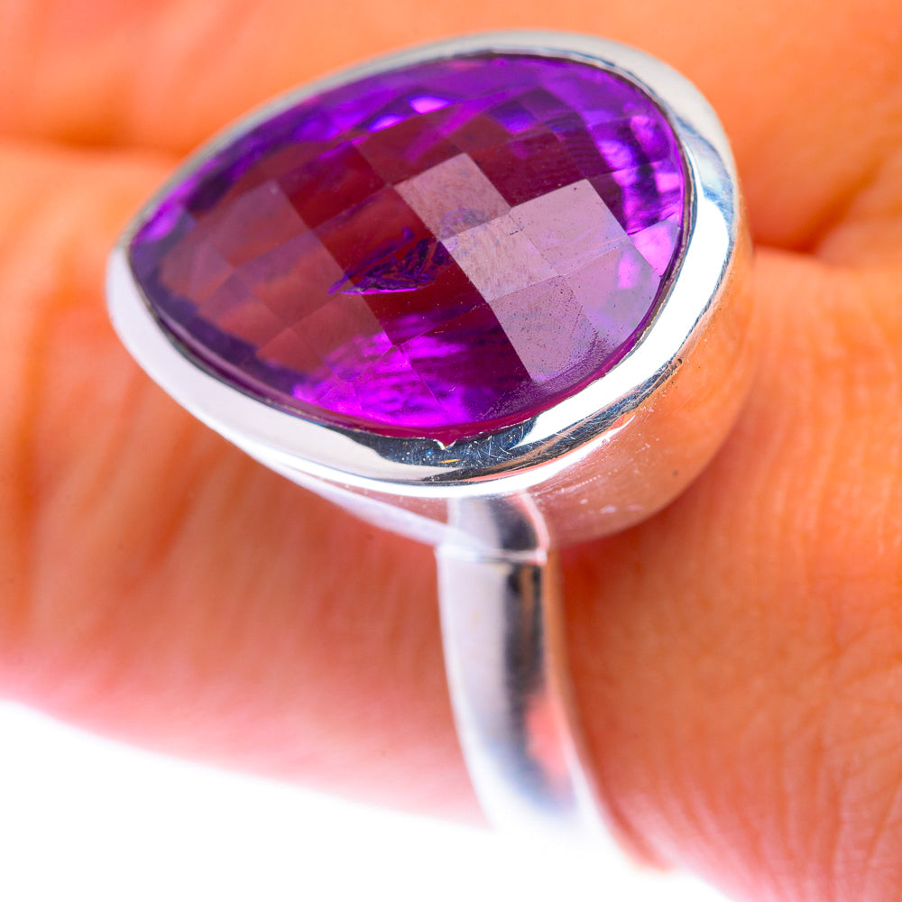 Faceted Amethyst Ring Size 9.5 (925 Sterling Silver) RING139885