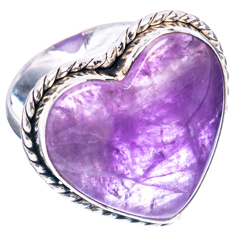 (Classic Series) Amethyst Ring Size 8 (.925 Sterling Silver)