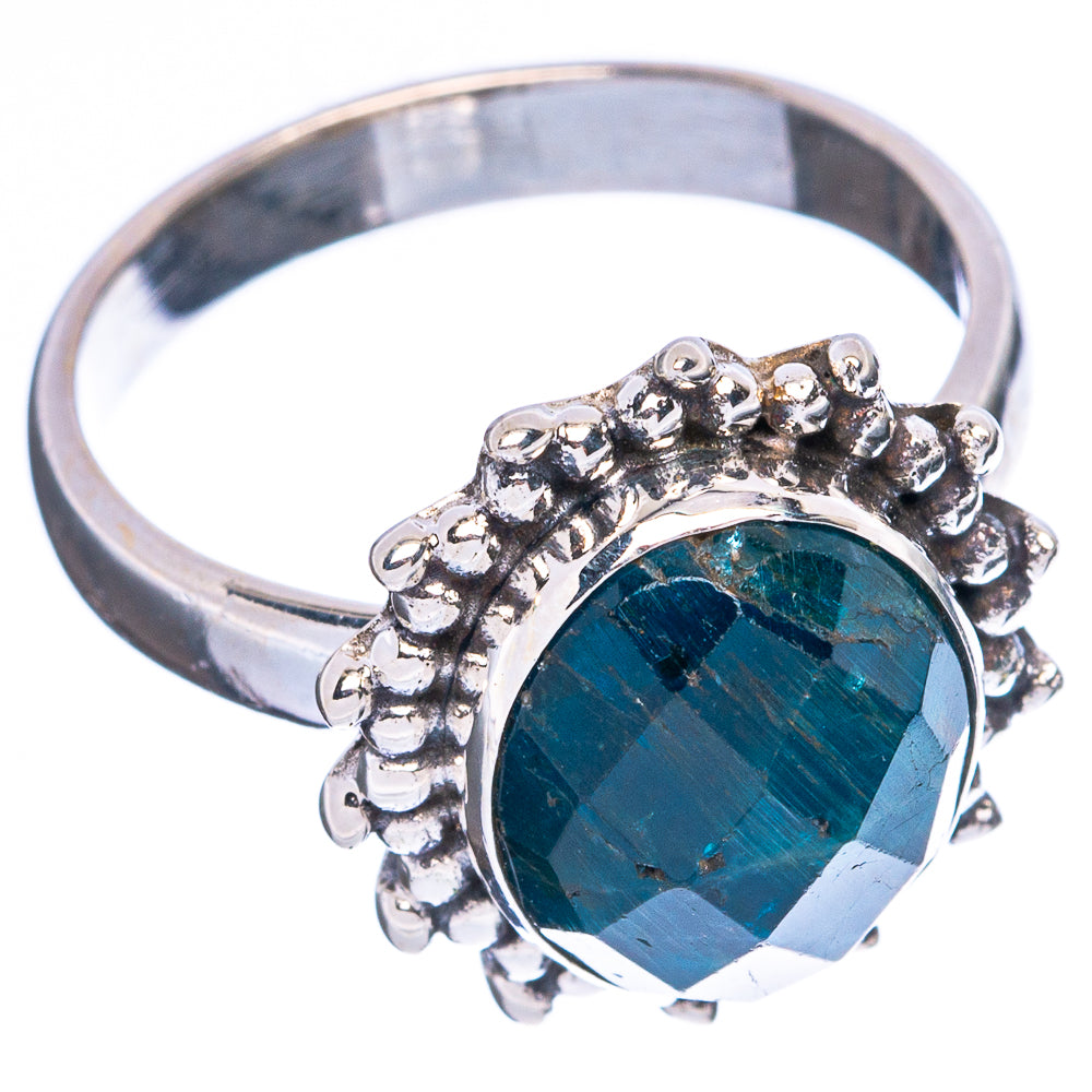 Rare Apatite Ring Size 8 (925 Sterling Silver) R5064
