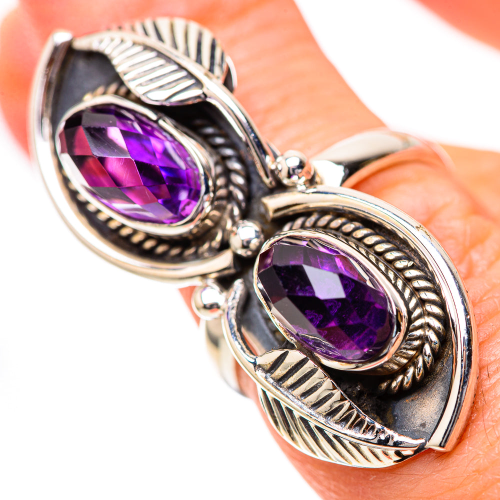 Large Amethyst 925 Sterling Silver Ring Size 6.5 (925 Sterling Silver) RING139692