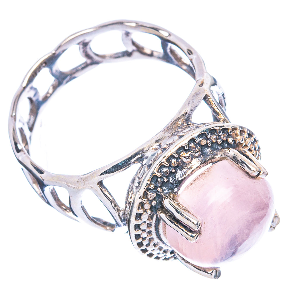 Rose Quartz Ring Size 7.5 (925 Sterling Silver) R4729