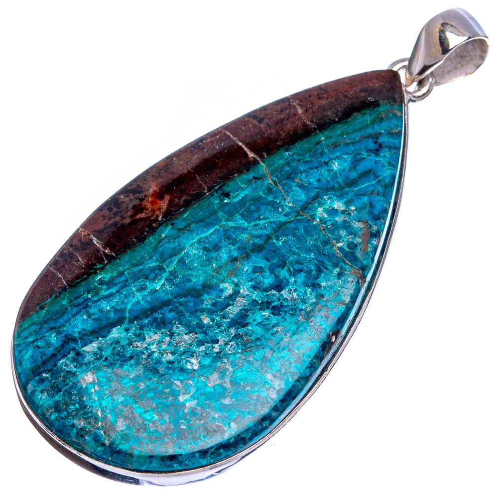 Shattuckite Huge Pendant 2 1/4" (925 Sterling Silver) P43317