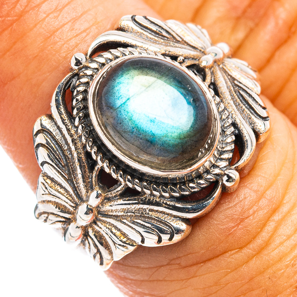 Labradorite Butterfly Ring Size 7 (.925 Sterling Silver)