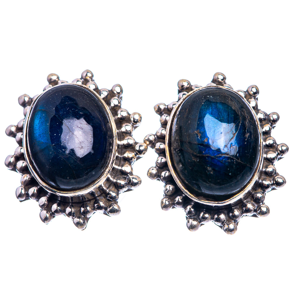 Labradorite Dainty Earrings 1/2" (925 Sterling Silver) E432509