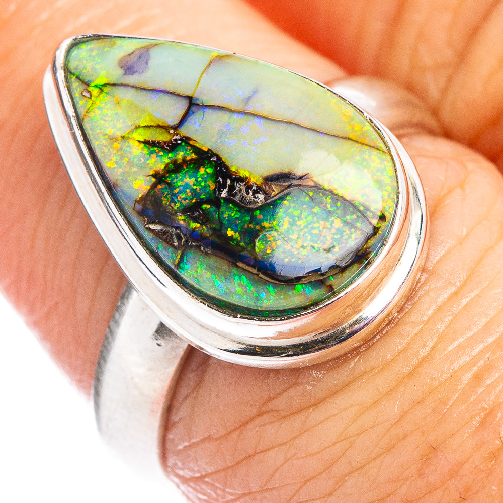 Rare Sterling Opal Ring Size 7 (.925 Sterling Silver)