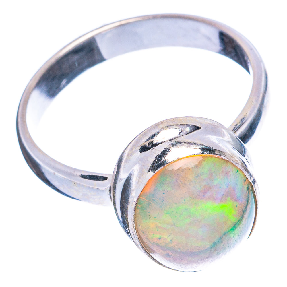 Rare Large Ethiopian Opal Ring Size 8 (925 Sterling Silver) R4888