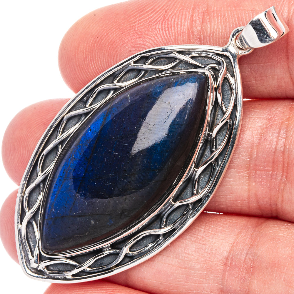 Signature Labradorite Pendant 2 1/4" (925 Sterling Silver) P41186