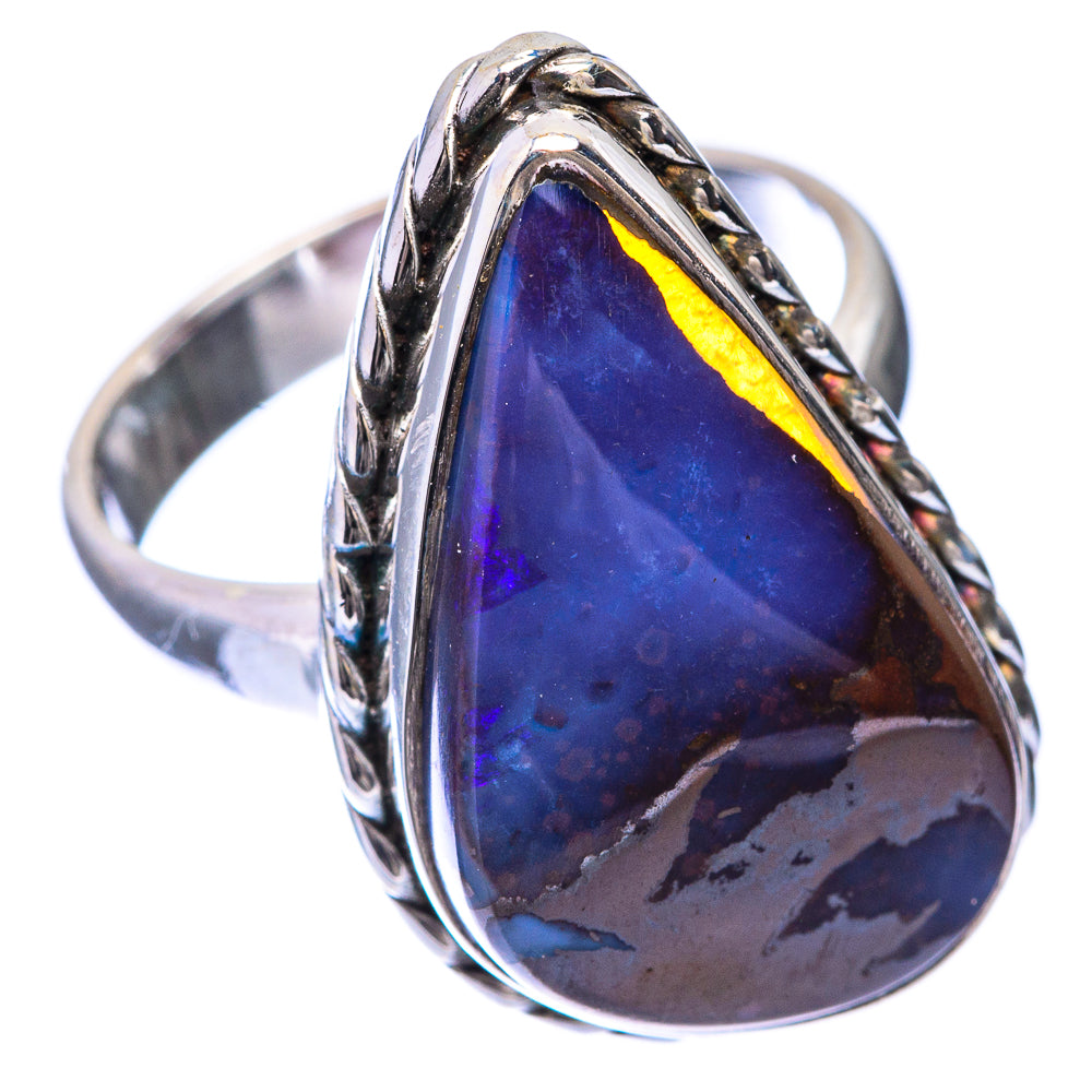 Boulder Opal Ring Size 6 (925 Sterling Silver) R141319