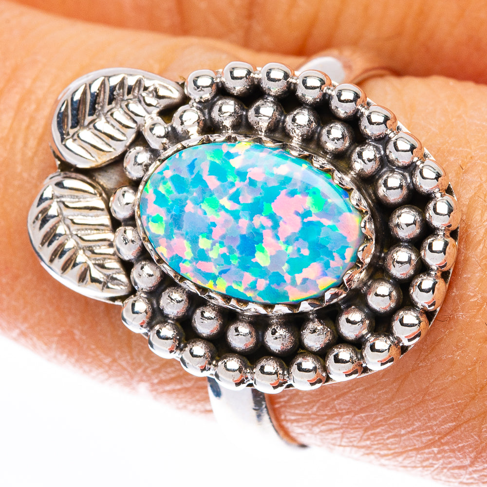 Synthetic Opal Ring Size 8.25 (925 Sterling Silver) R146120