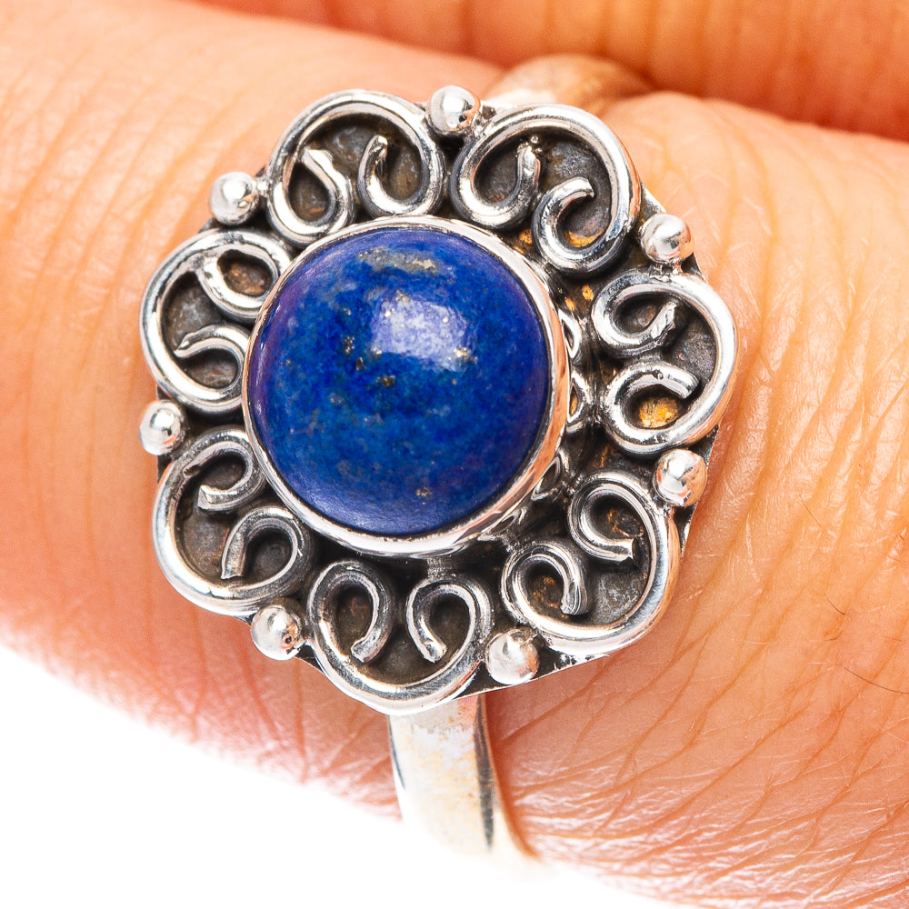Lapis Lazuli Ring Size 7.75 (925 Sterling Silver) R5646