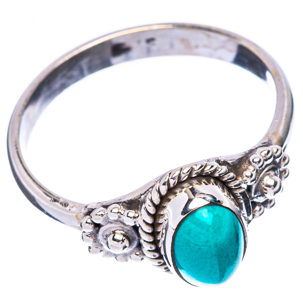 Tibetan Turquoise Dainty Ring Size 6.75 (925 Sterling Silver) R5991