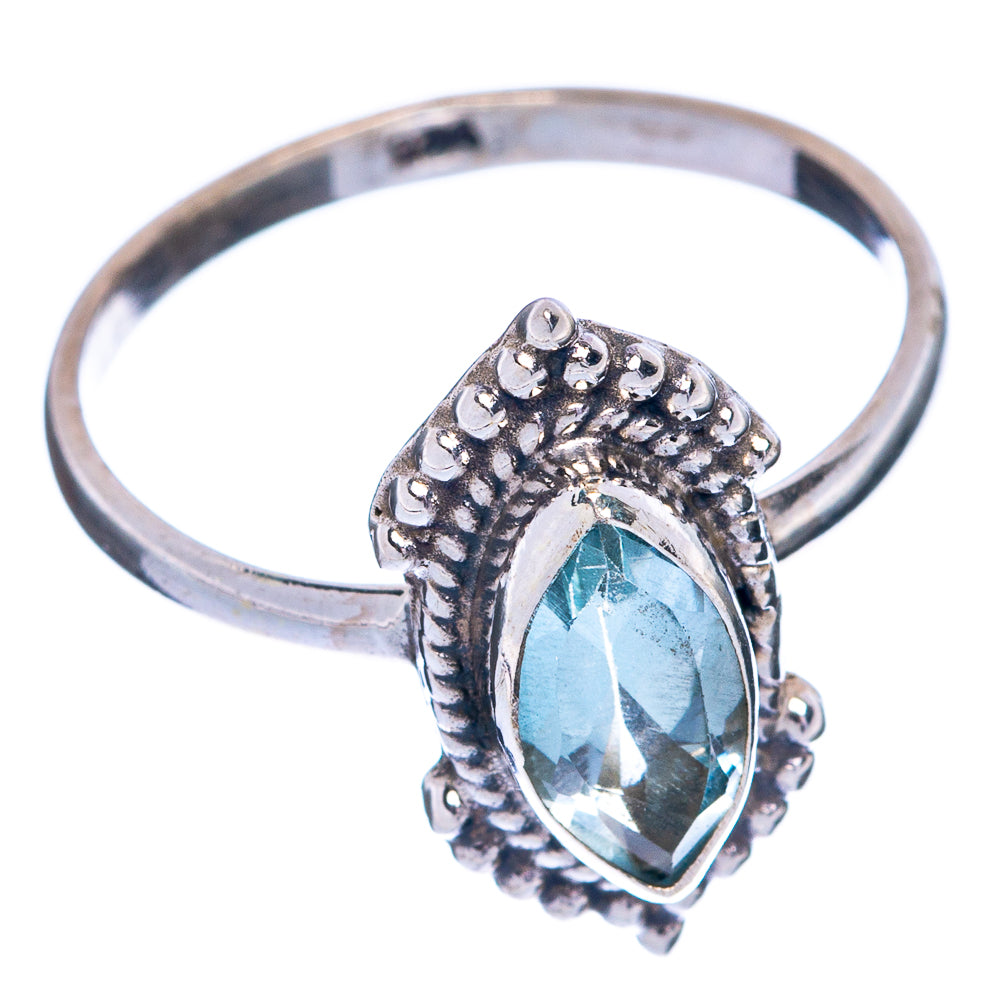 Blue Topaz Dainty Ring Size 7.75 (925 Sterling Silver) R145530