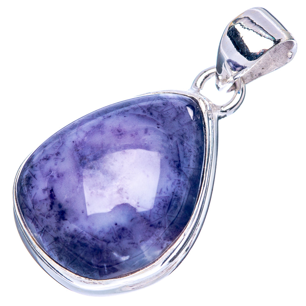 Tiffany Stone Pendant 1 1/4" (925 Sterling Silver) P42537