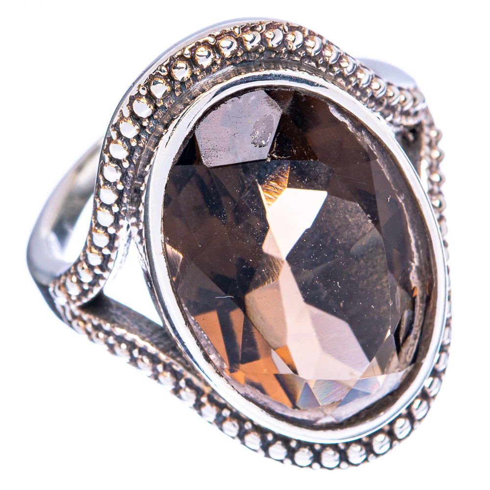 Smoky Quartz Ring Size 6 (925 Sterling Silver) R3323