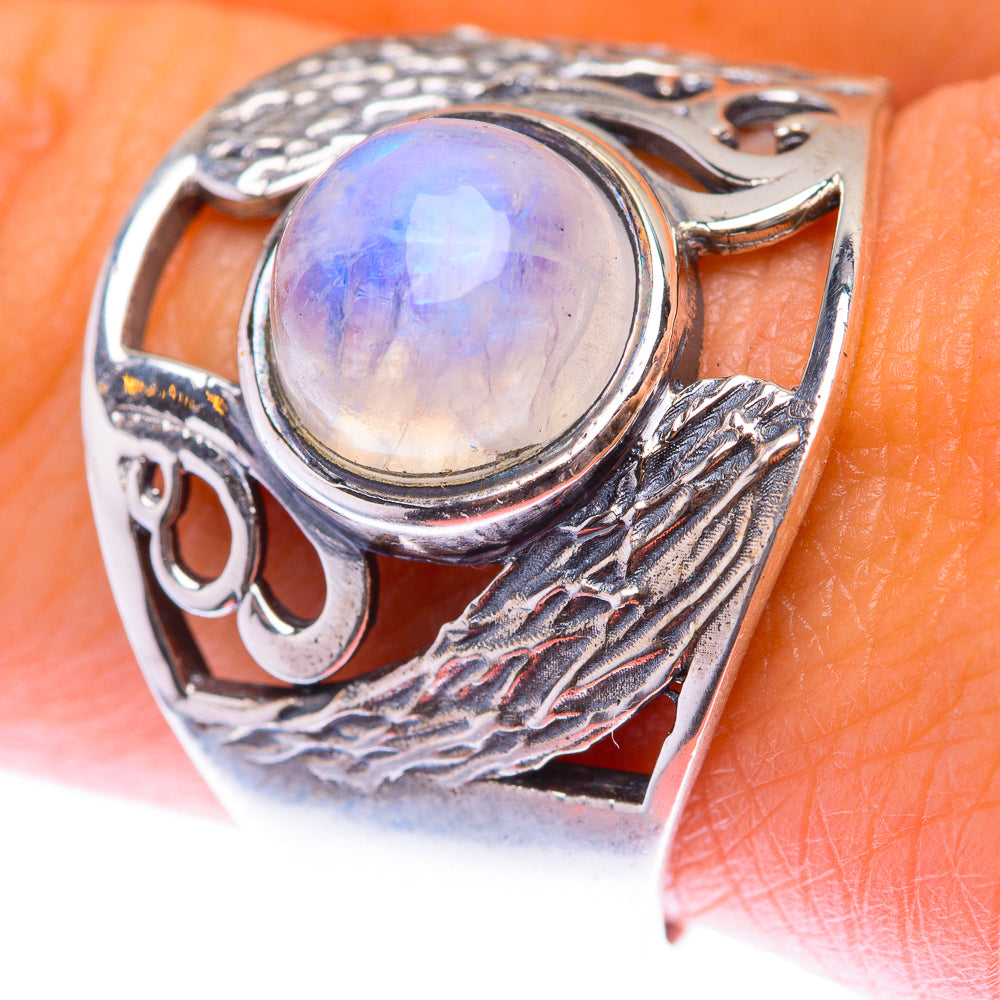 Rainbow Moonstone Ring Size 9.5 (925 Sterling Silver) RING139888