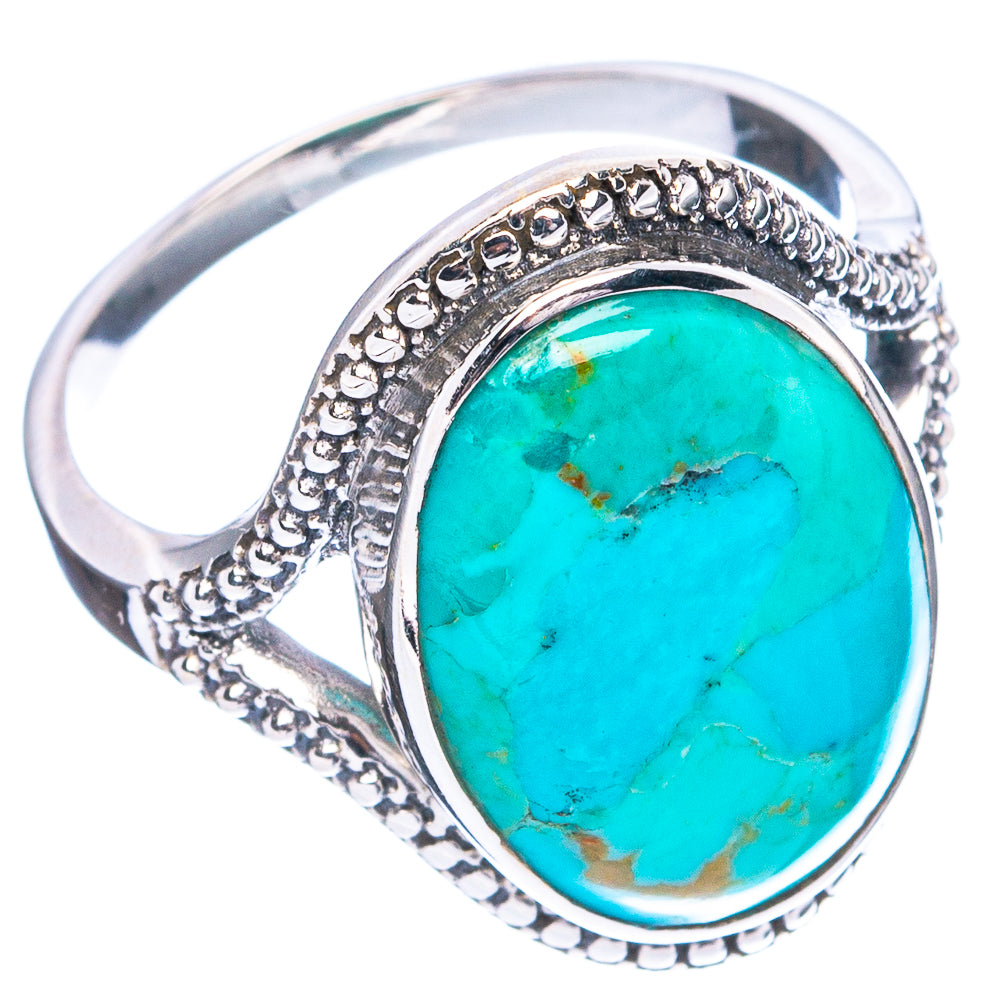 Rare Arizona Turquoise Ring Size 9 (925 Sterling Silver) R4781