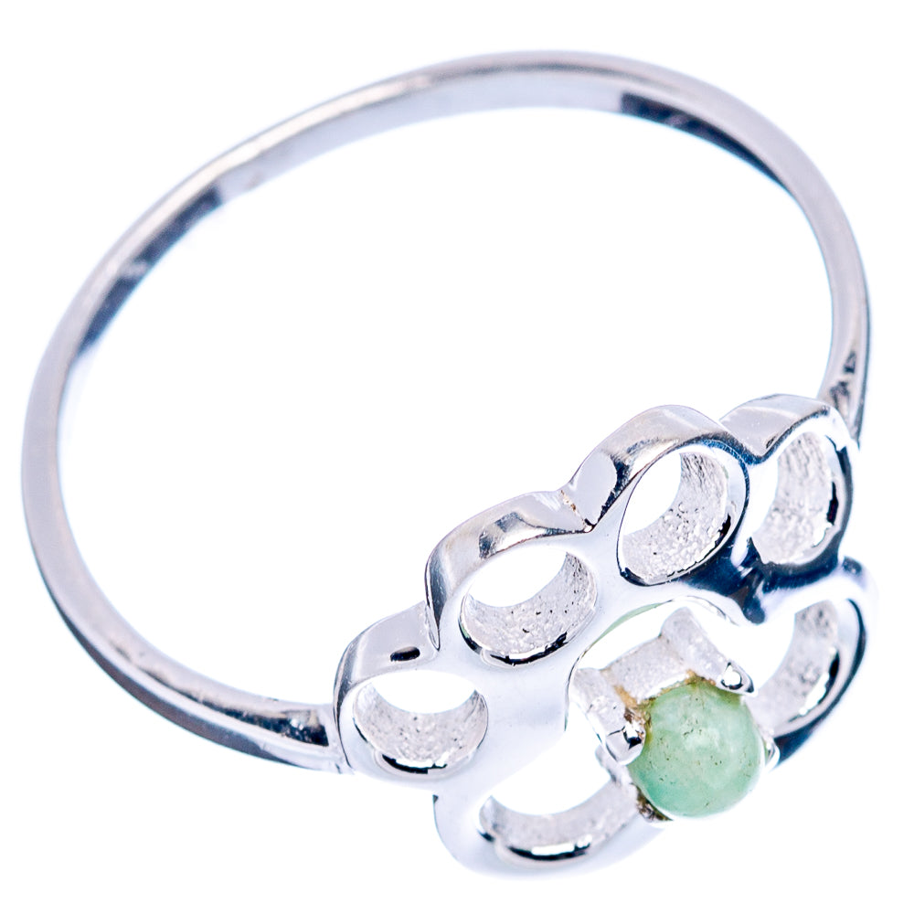 Amazonite Paw Dainty Ring Size 7.75 (.925 Sterling Silver)