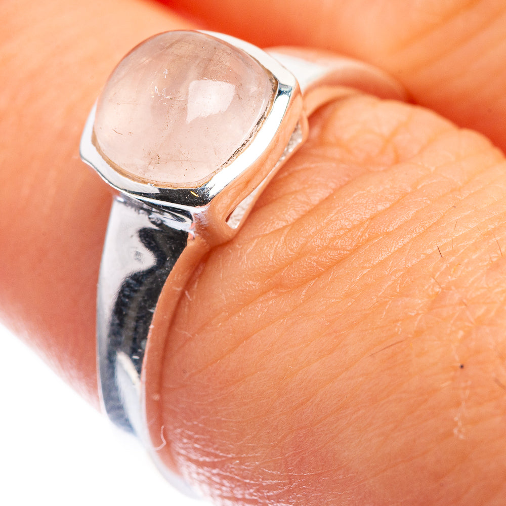 Rose Quartz Dainty Ring Size 7 (925 Sterling Silver) R142576