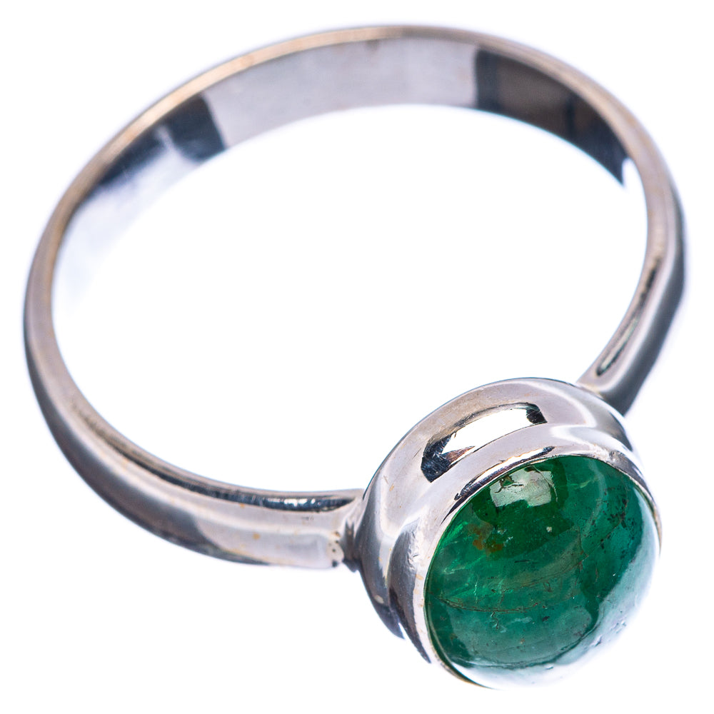 Premium Zambian Emerald Ring Size 10 (.925 Sterling Silver)