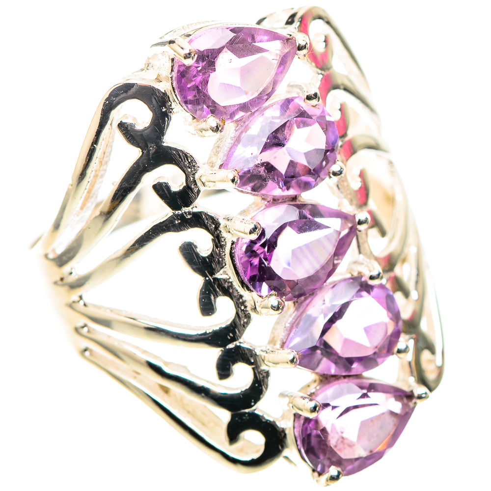 Faceted Amethyst Ring Size 8.25 (925 Sterling Silver) RING138441
