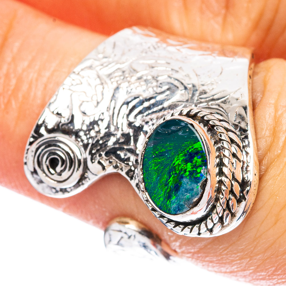 Rare  Doublet Opal Ring Size 5 (925 Sterling Silver) R3657
