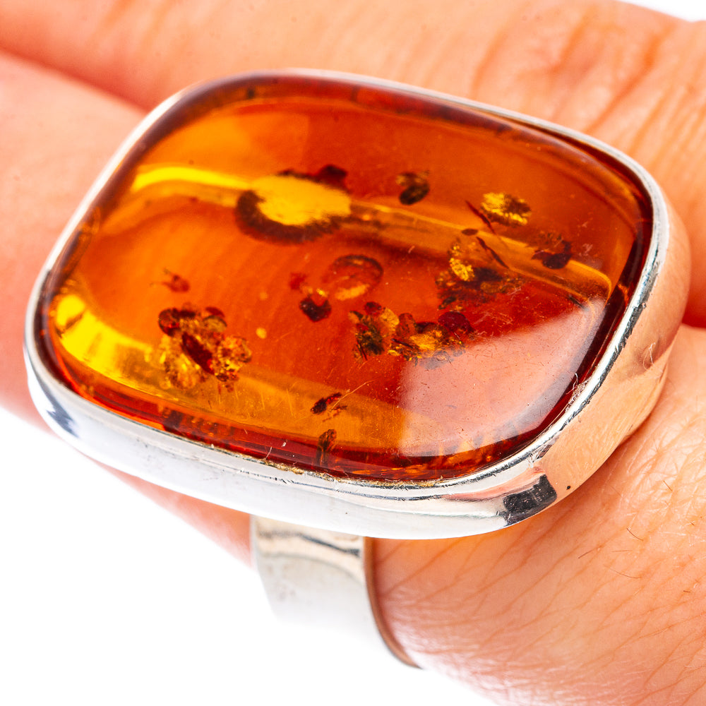 Baltic Amber Ring Size 7 (925 Sterling Silver) R1910