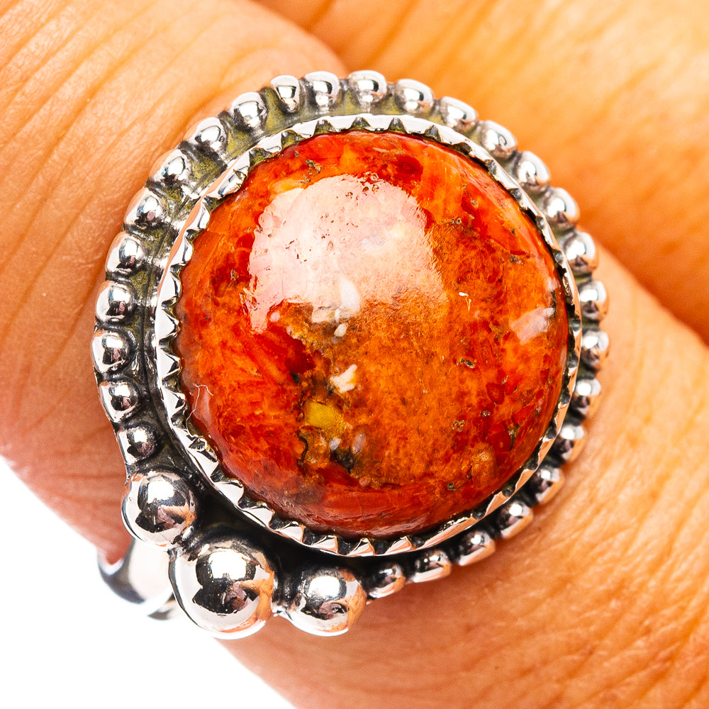 Sponge Coral Ring Size 8 (.925 Sterling Silver)
