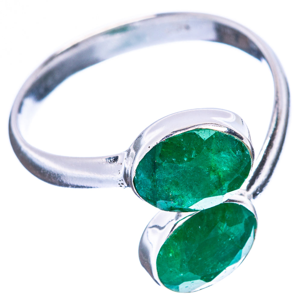 Green Sillimanite  Dainty Ring Size 8 Adjustable (925 Sterling Silver) R5128