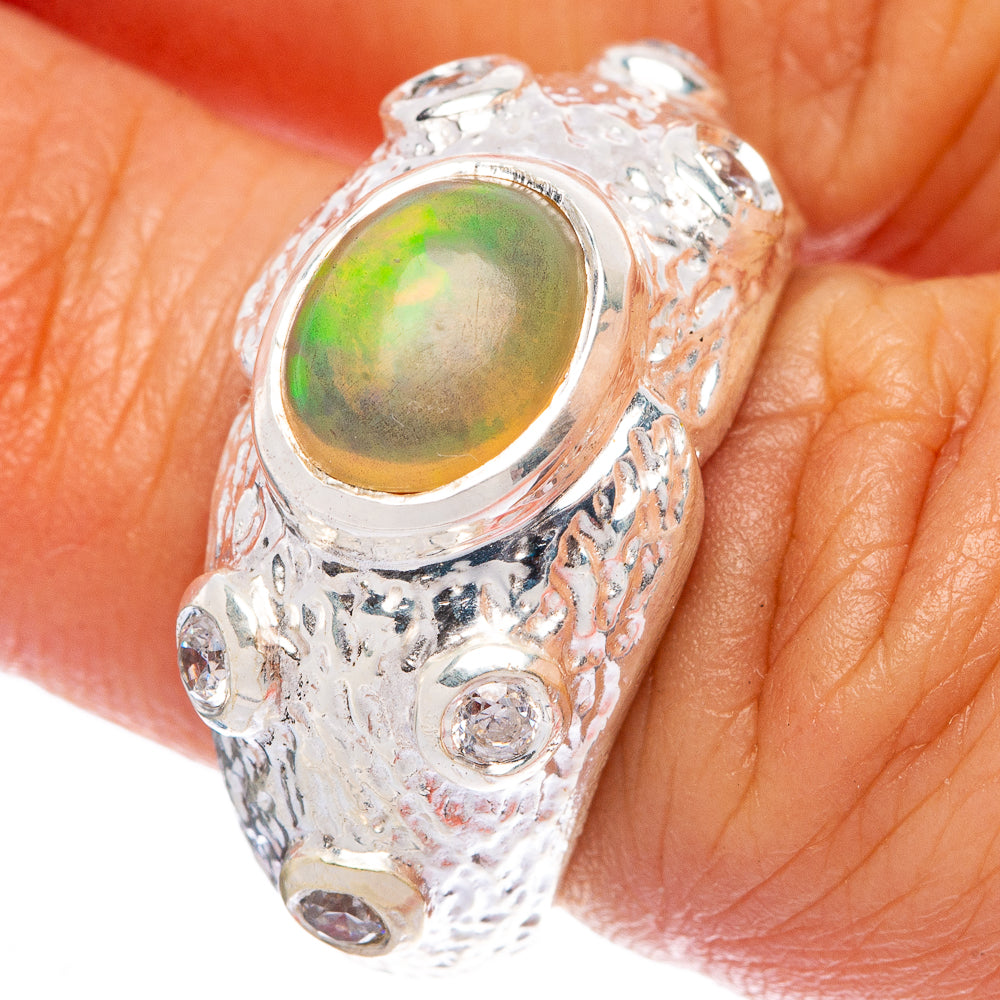 Rare Ethiopian Opal Ring Size 5.75 (925 Sterling Silver) R145991
