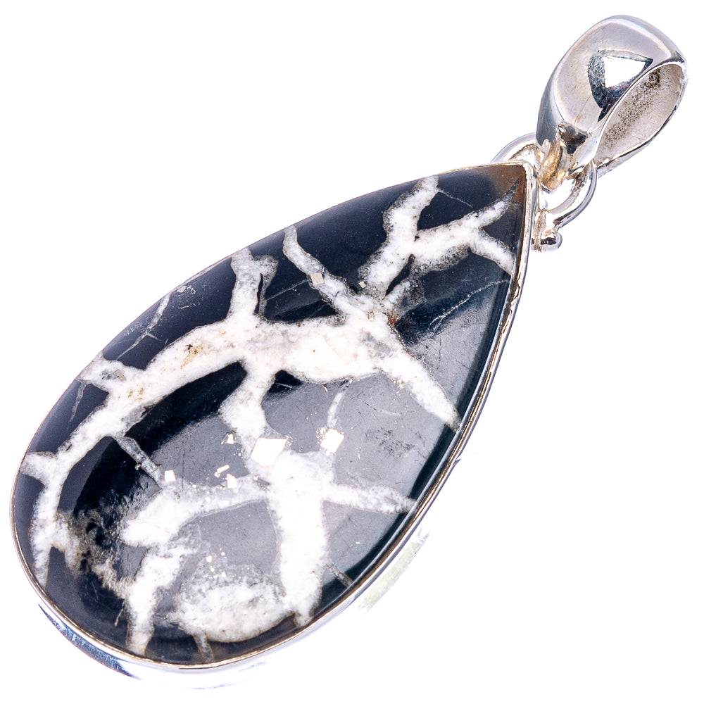 Septarian Gronate Pendant 1 3/4" (.925 Sterling Silver)