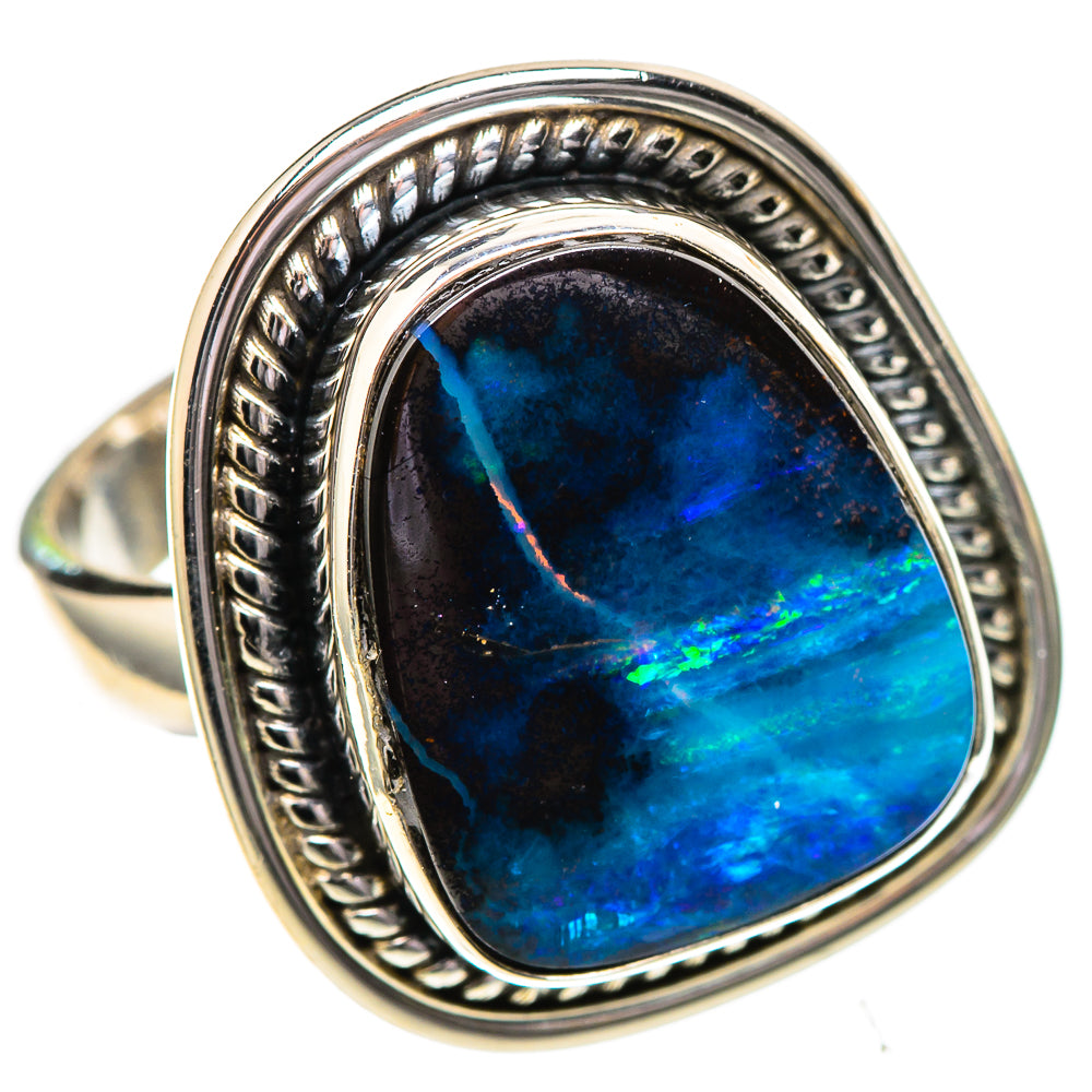 Boulder Opal Ring Size 6.5 (925 Sterling Silver) RING137811
