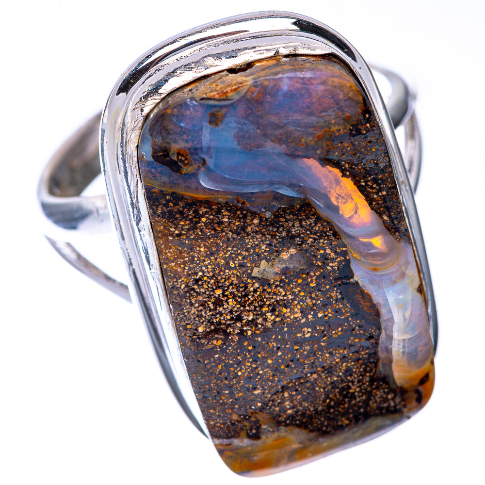 Boulder Opal Ring Size 8.5 (925 Sterling Silver) R145163
