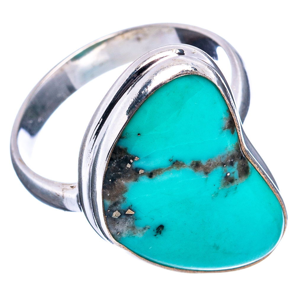 Rare Kingman Turquoise Ring Size 9 (.925 Sterling Silver)