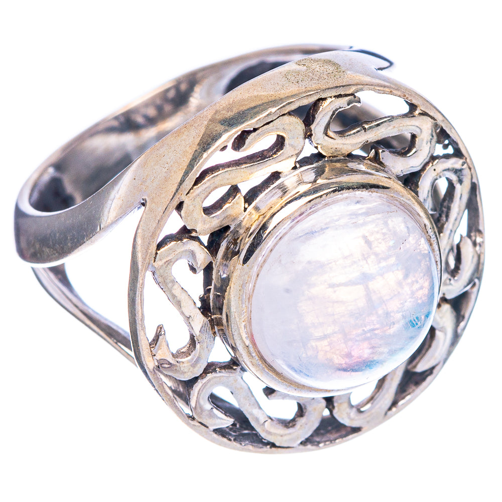 Rainbow Moonstone Ring Size 6 (925 Sterling Silver) R147116
