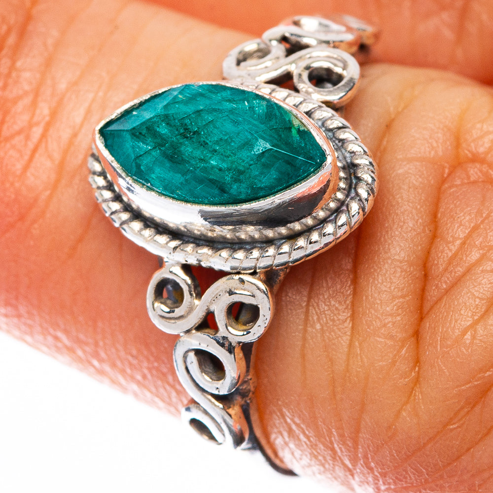 Emerald Dainty Ring Size 6 (925 Sterling Silver) R145082