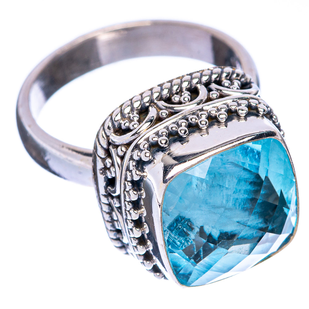 Blue Topaz Ring Size 6 (925 Sterling Silver) R144625