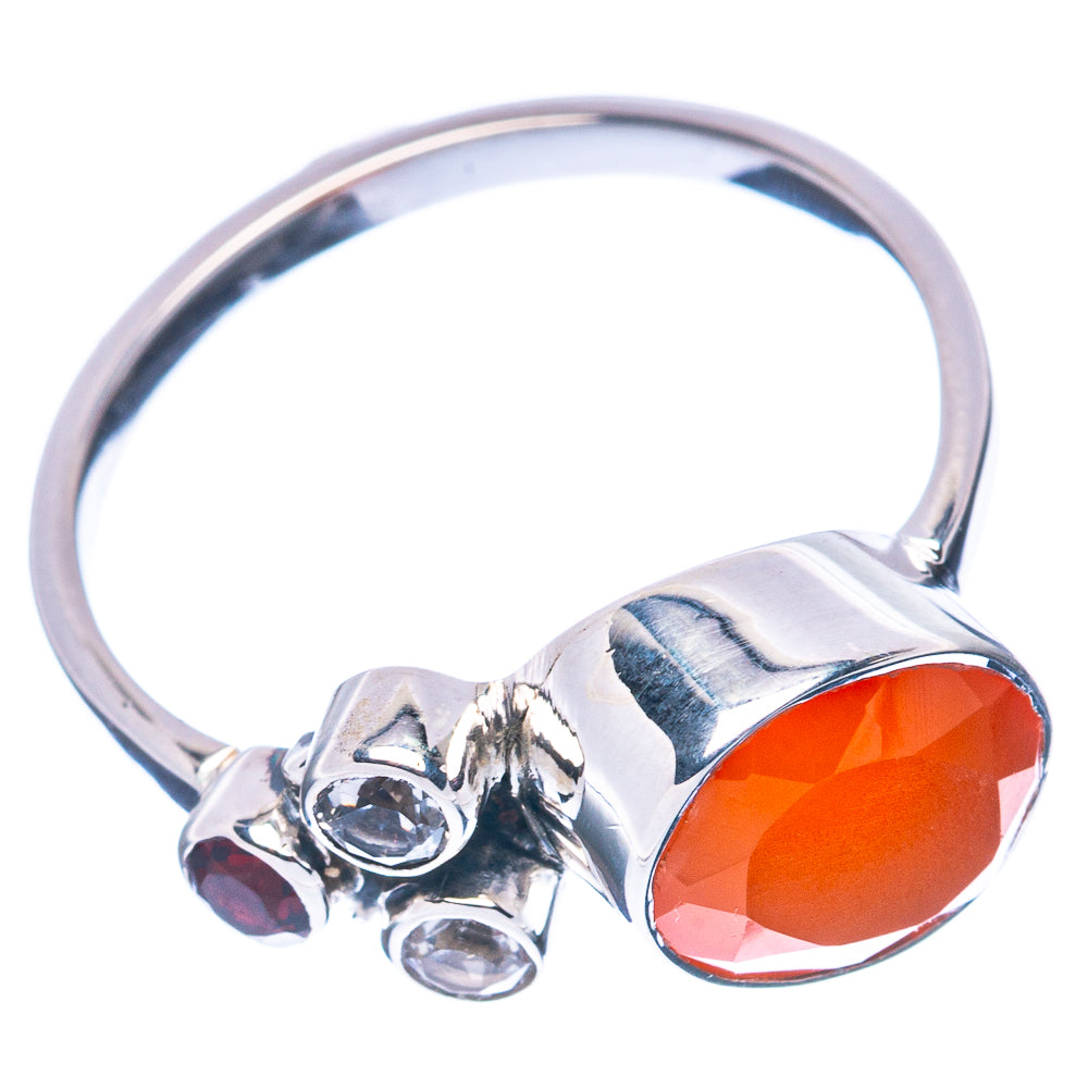 Premium Carnelian 925 Sterling Silver Ring Size 8.25 (925 Sterling Silver) R2688