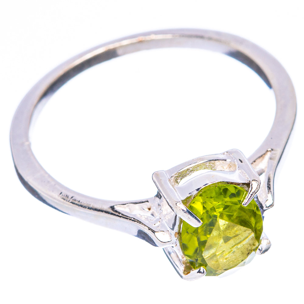 Peridot Dainty Ring Size 6.5 (925 Sterling Silver) R5897