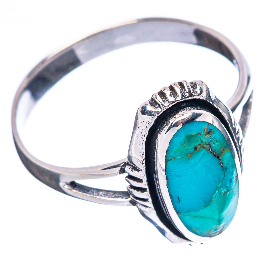 Rare Arizona Turquoise Ring Size 8.5 (925 Sterling Silver) R4554