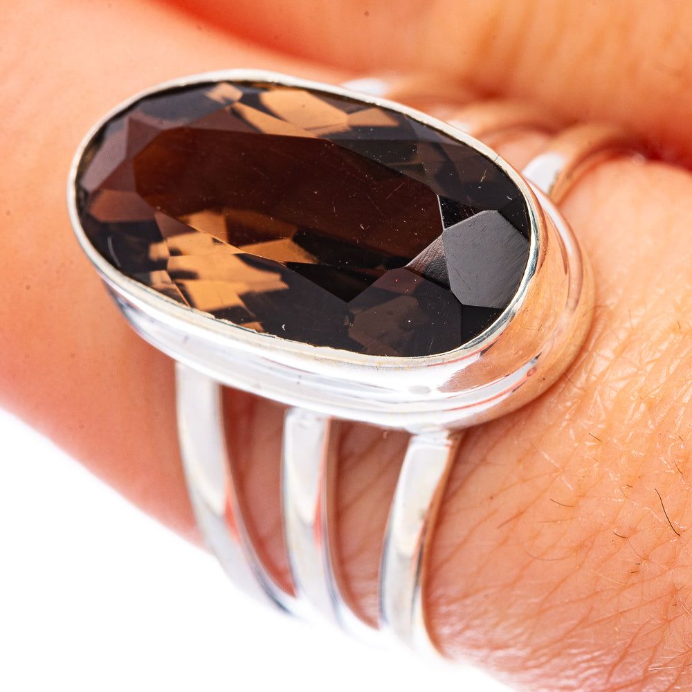 Smoky Quartz Ring Size 8 (925 Sterling Silver) R1690
