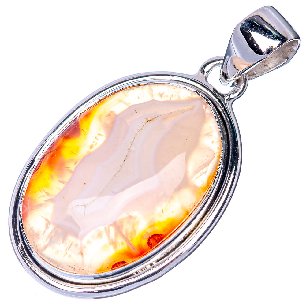 Botswana Agate Pendant 1 1/2" (925 Sterling Silver) P40879