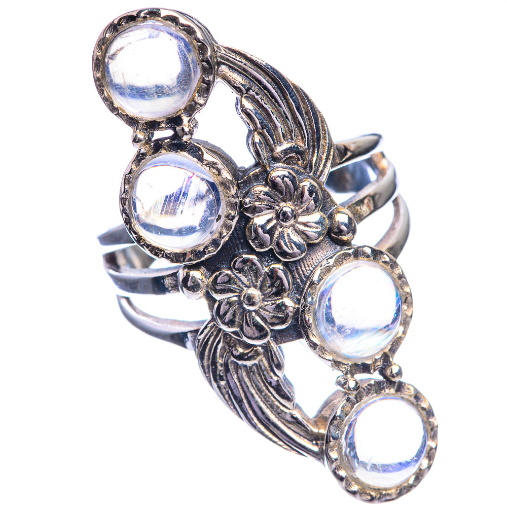 Rainbow Moonstone Ring Size 7 (925 Sterling Silver) RING143237