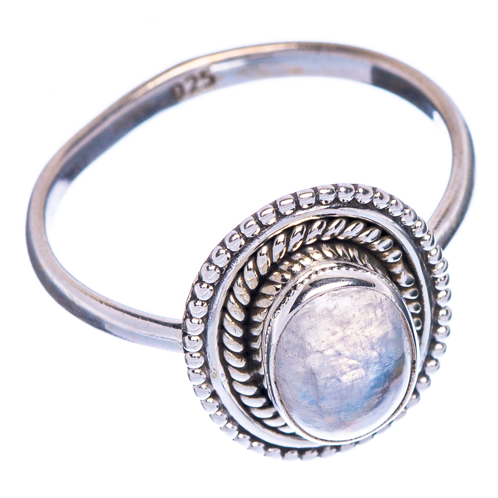Rainbow Moonstone Dainty Ring Size 6.25 (925 Sterling Silver) R147075