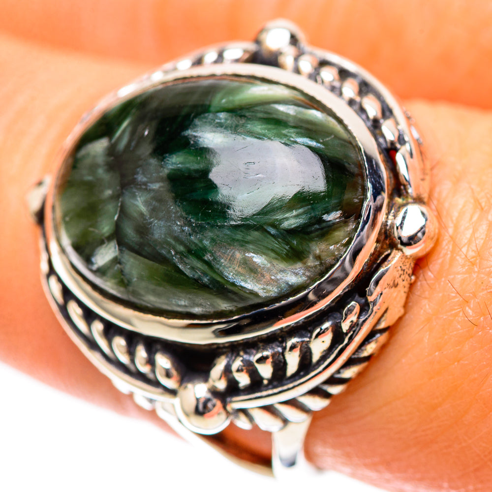 Seraphinite Ring Size 7.25 (925 Sterling Silver) RING139203