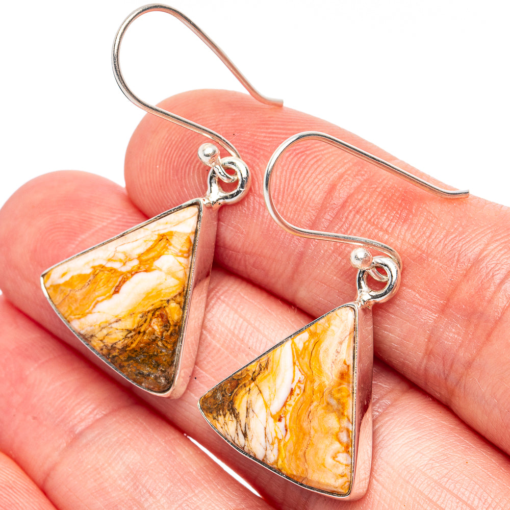 Rosetta Jasper Earrings 1 3/8" (925 Sterling Silver) E2780