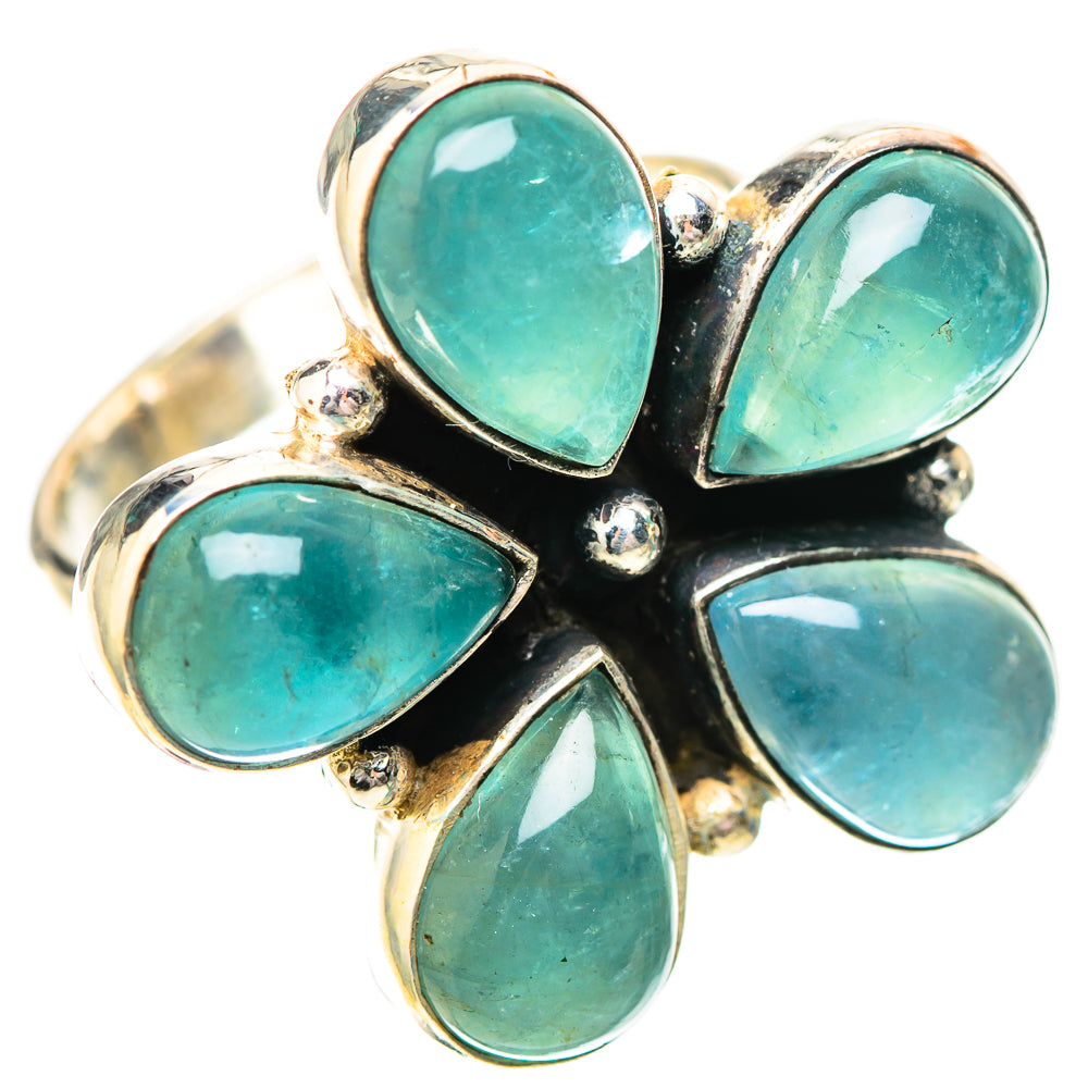 Large Blue Fluorite Ring Size 8.5 (925 Sterling Silver) RING139861
