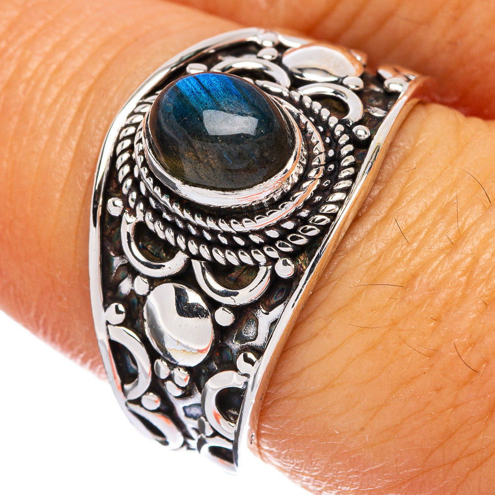 Labradorite Ring Size 7.5 (925 Sterling Silver) R146366