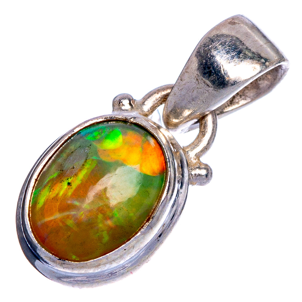 Rare Ethiopian Opal Pendant 3/4" (925 Sterling Silver) P40664