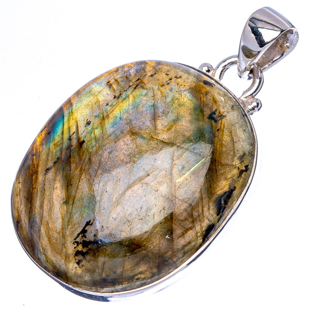 Labradorite Pendant 1 5/8" (925 Sterling Silver) P43029